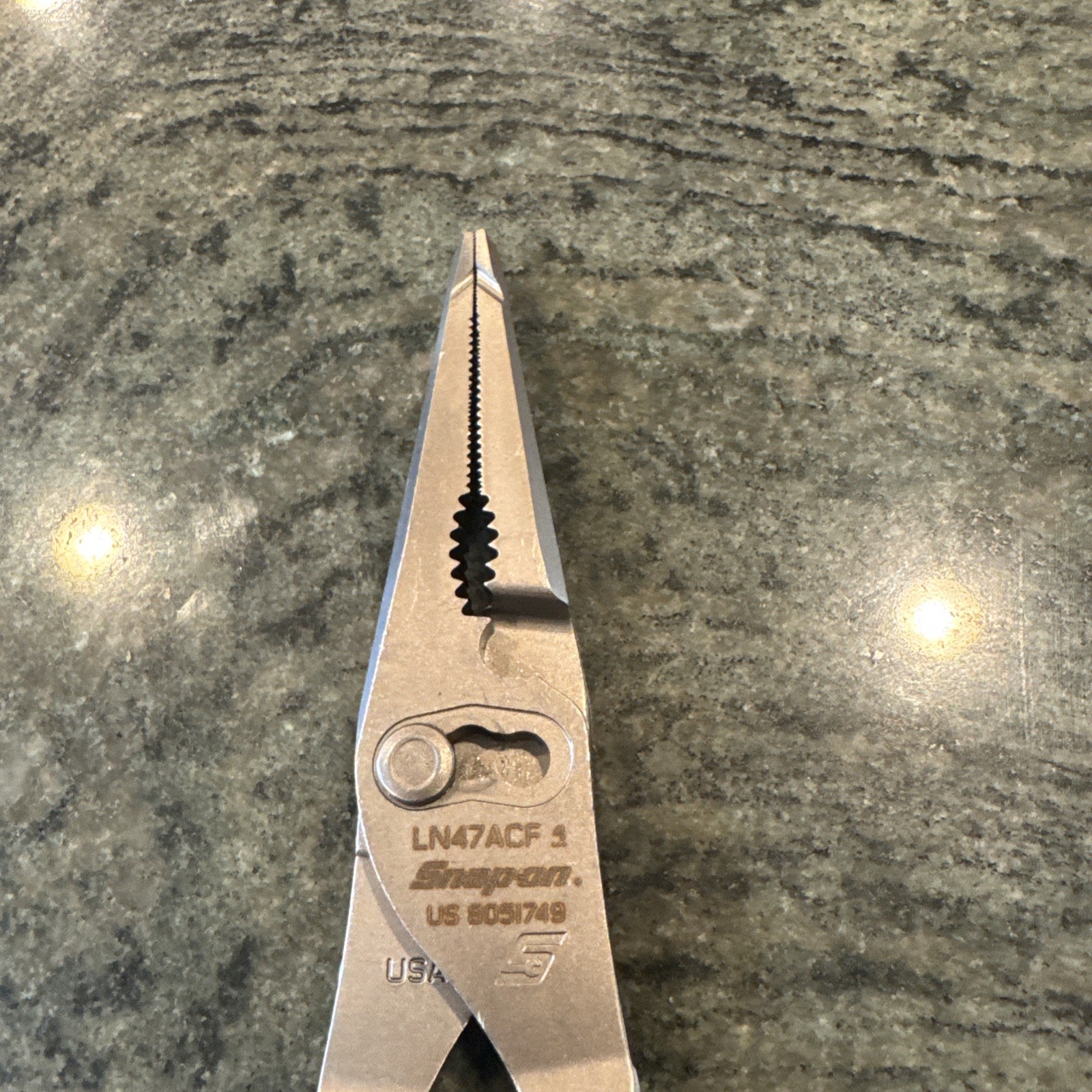 Snap On ln47acf 9” talon grip®️ long nose slip joint pliers power blue new