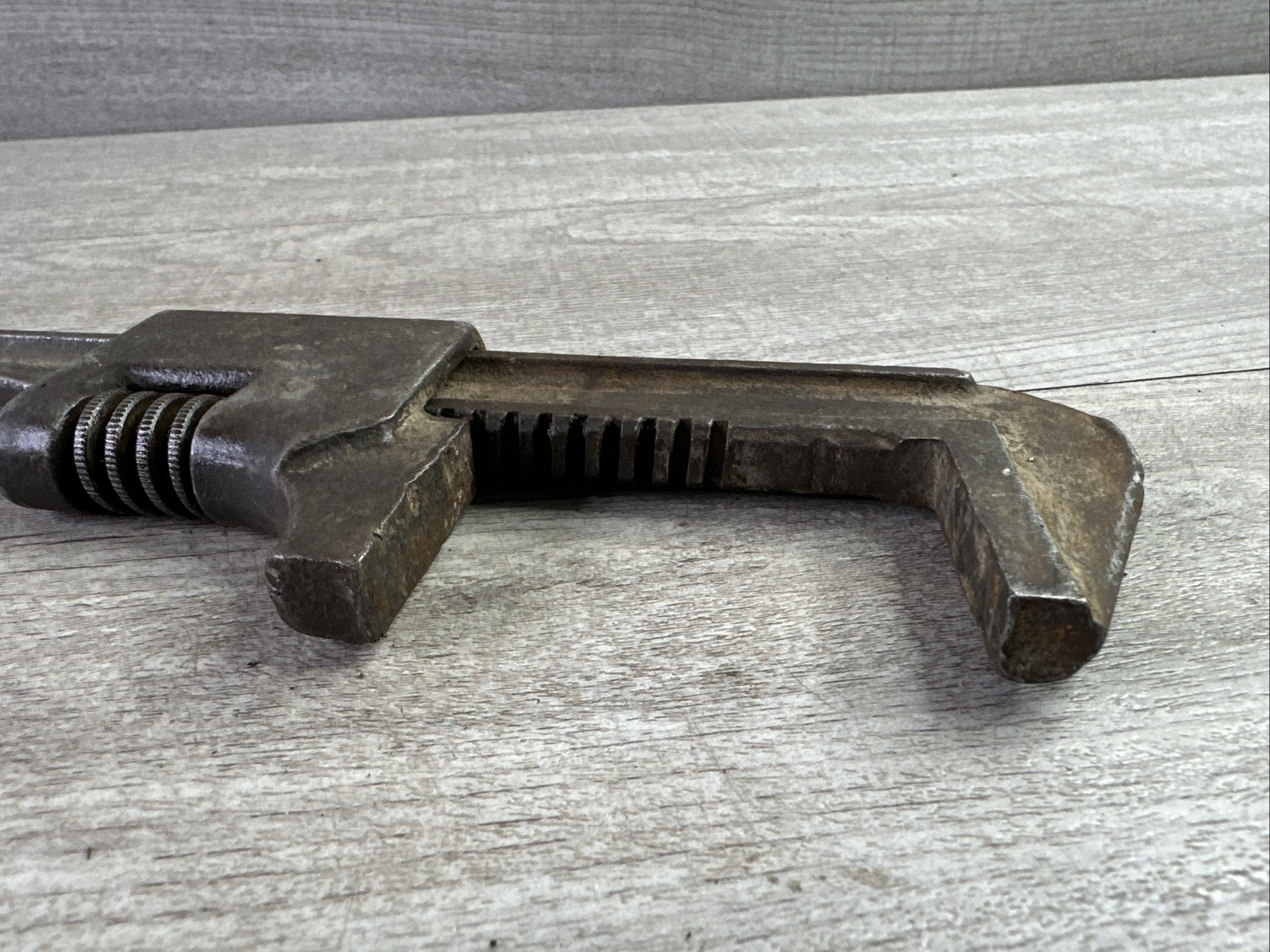 Vintage 11 In Tool Auto Adjustable Monkey Wrench Made in USA