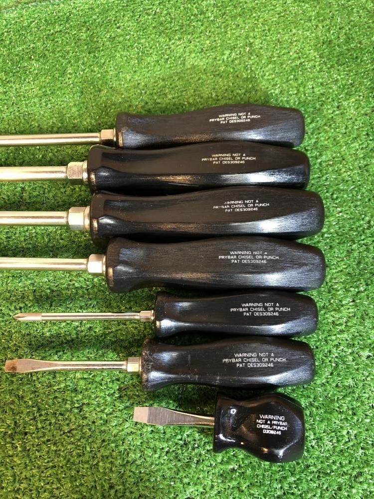 Snap-on Tools Screwdrivers sert of 7 SDD1/2/6/8+SDDP31/63/64 Near Mint