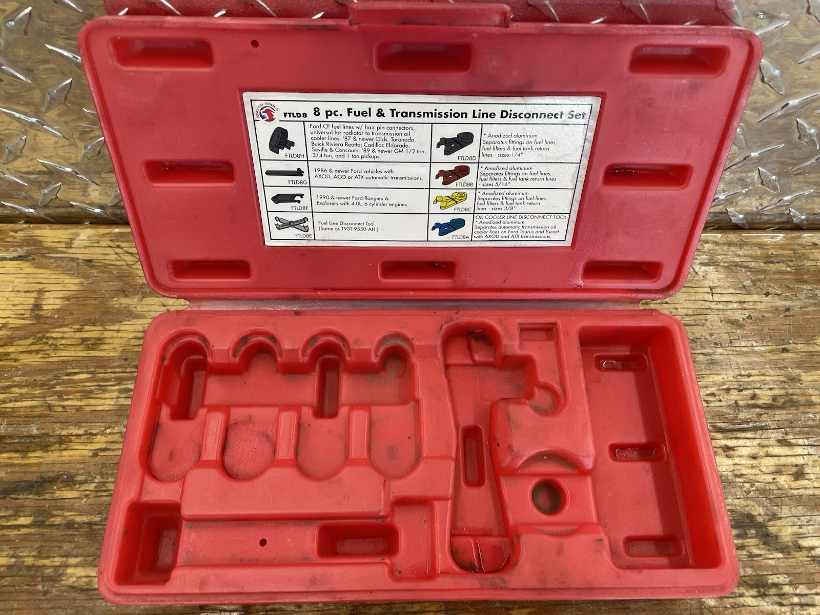 Matco 8pc Fuel And Transmission Line Disconnect Set, FTLD8