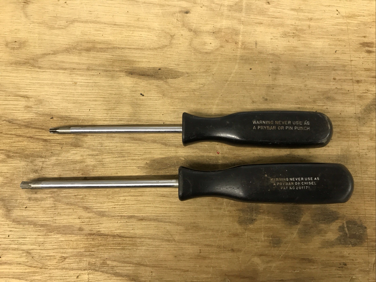 Lot Of 2 Snap On USA Torx Screwdrivers T27 And T30