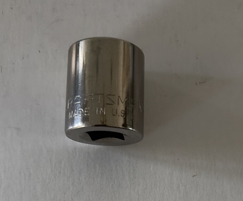 Craftsman 3/8″ Drive #44345 8pt Shallow Socket -G- Series