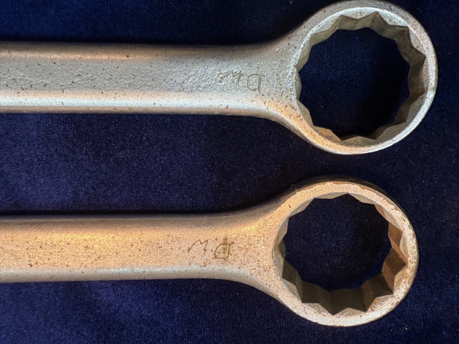 (2) Two Proto 1-1/4″ x 1-5/16″ SAE Box End Wrench 1155 Satin Made in USA