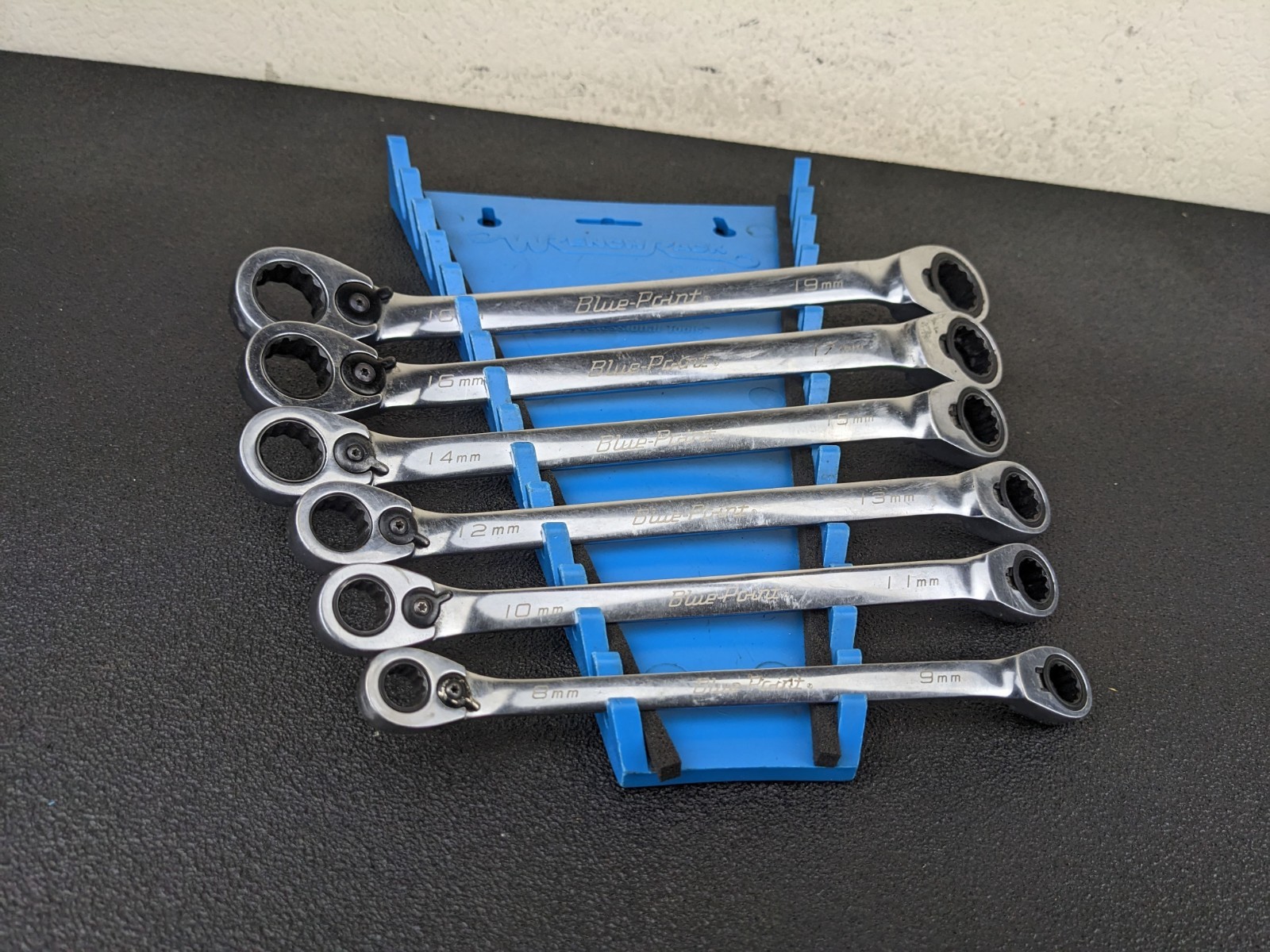#bp430 Blue Point BXORM706 Reversible Offset 12Pt Ratcheting Wrench Set 8-19mm
