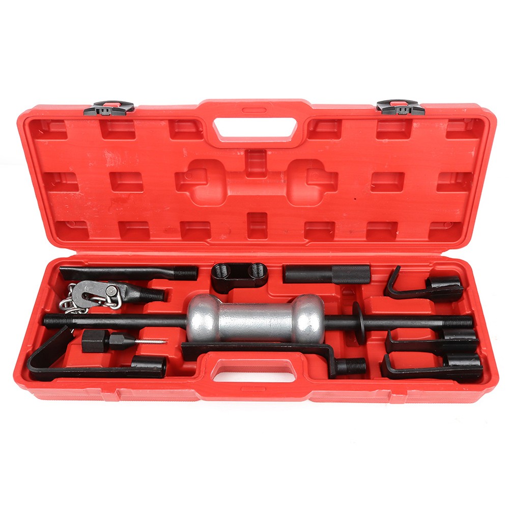 13PC Heavy Duty Dent Puller w/10lbs Slide Hammer Auto Body Truck Repair Tool Kit