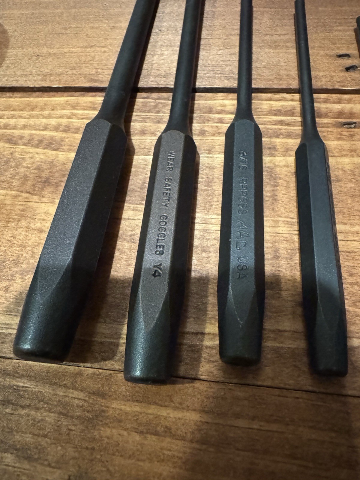 Mac Tools SRPP6KSS 6-Piece Roll Pin Punch Set EUC