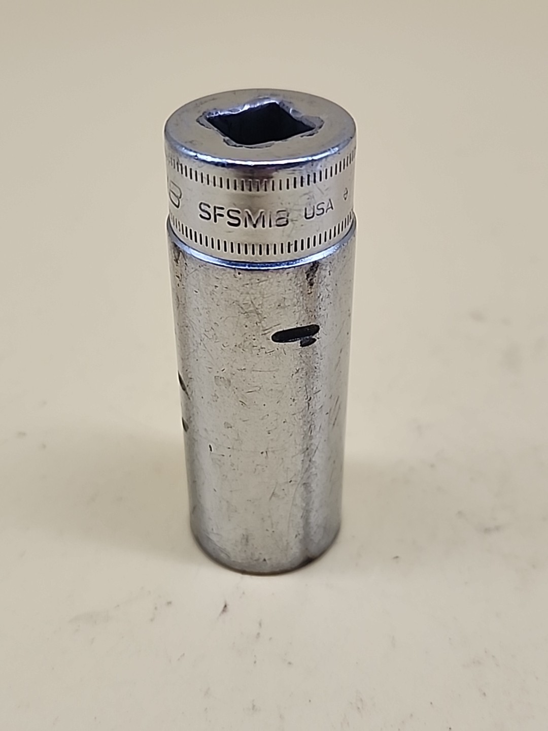 Snap-on Tools SFSM18 18mm Metric Flank Drive Deep Socket 3/8″ Dr 6 Pt. USA