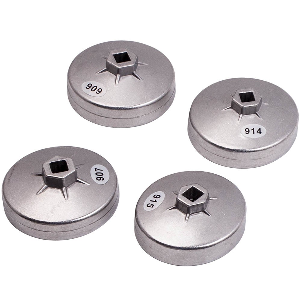 23X Cap Type Oil Filter Cup Wrench Socket Remover Removal Cap Tool Kit