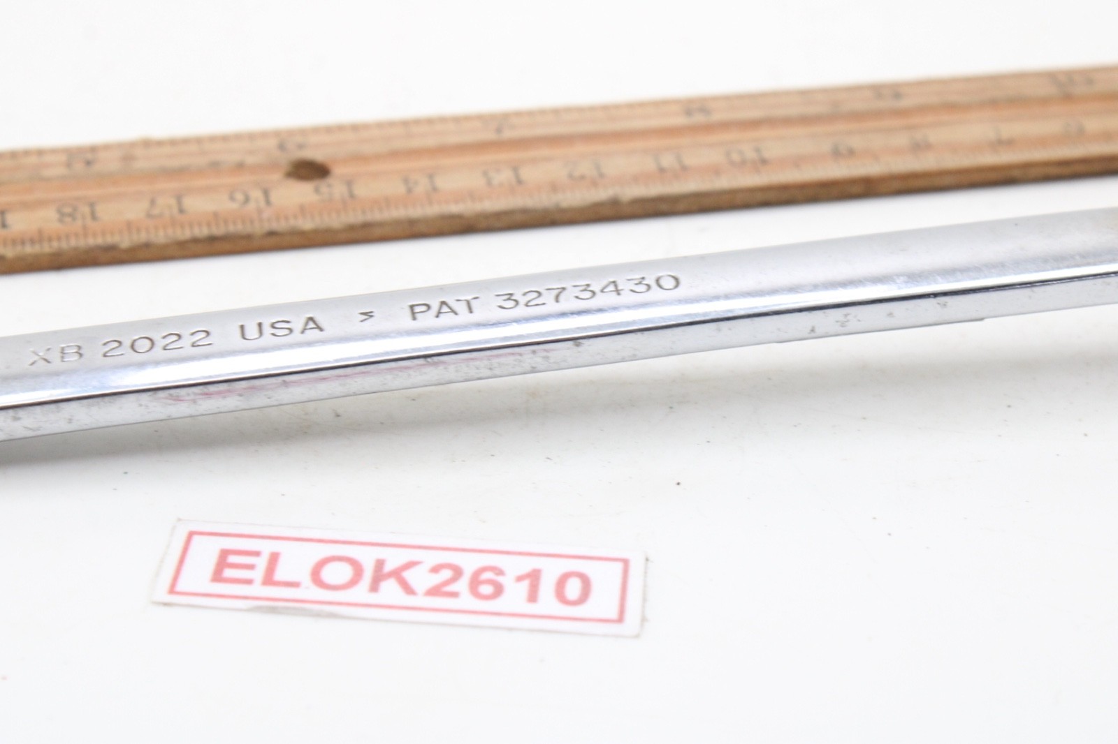 Snap-on XB2022 5/8″ x 11/16″ SAE Chrome 12 Point 10° Offset Box End Wrench USA