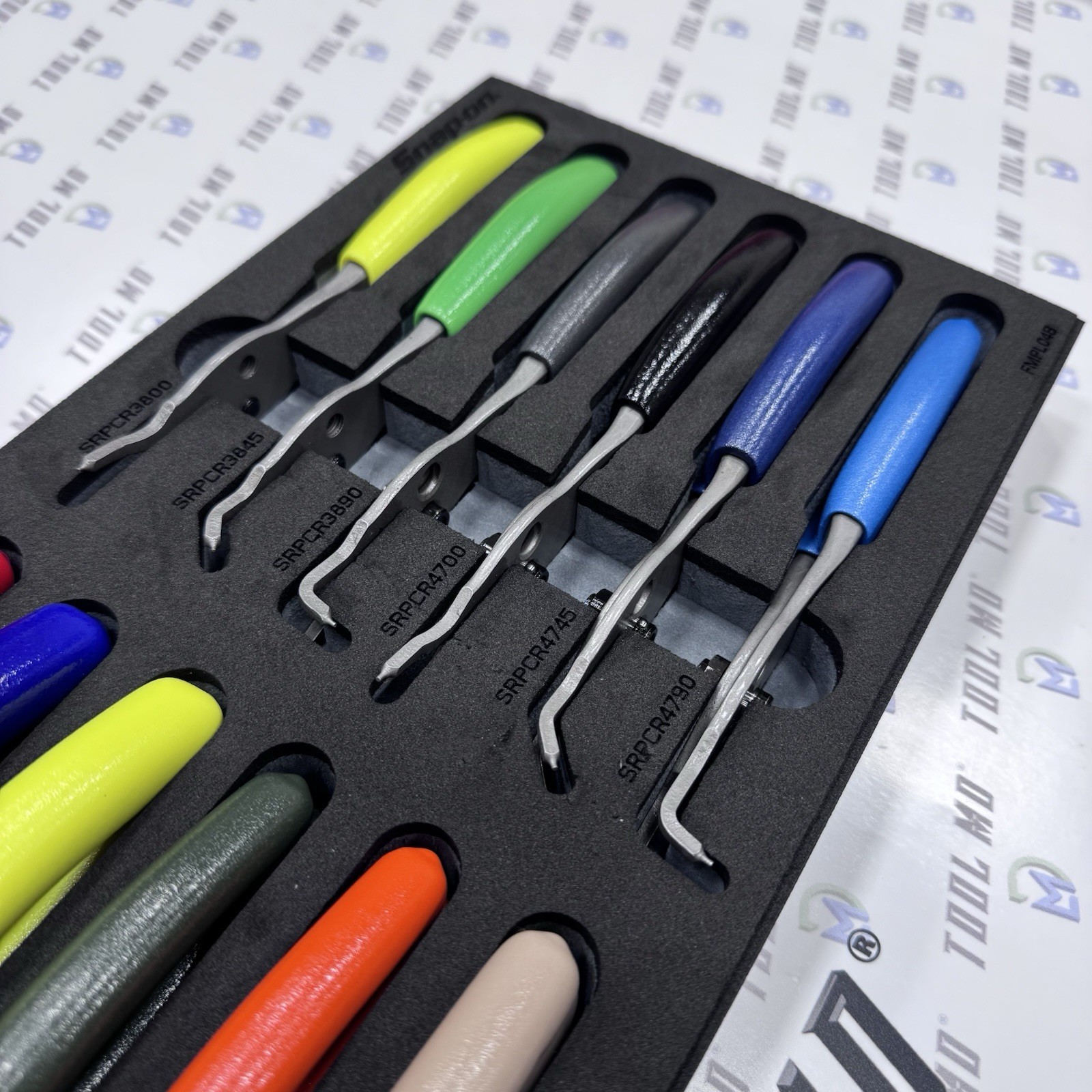 Snap-on Tools USA Multi-Color Snap Ring Plier Set w/GREY Organizer SRPCR1200DTFG