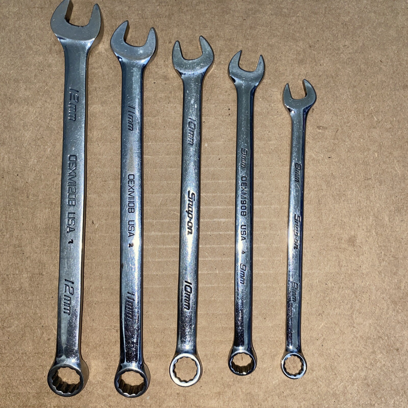 17 Snap On Combination Wrenches 8MM-15MM, 17MM-19MM & 6 Other Wrenches