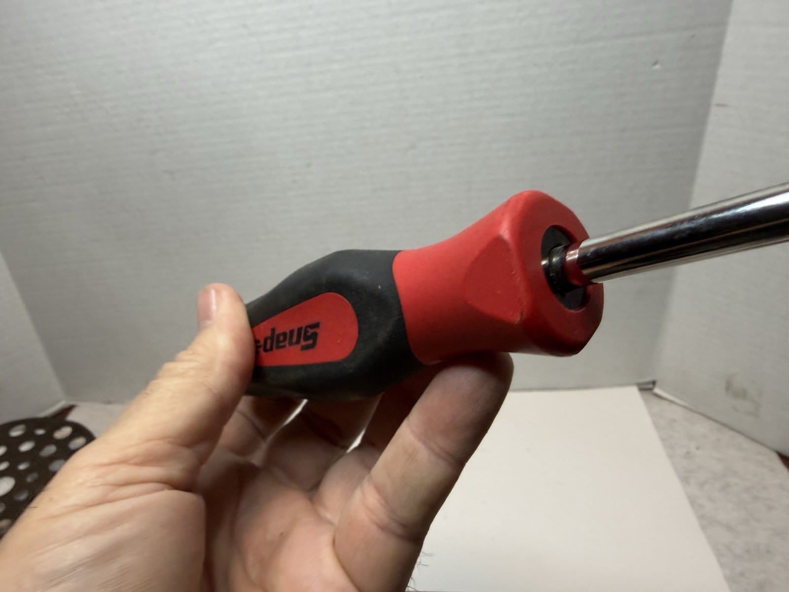 Snap On Tools 1/4″ Shank Driver SGT4B Soft Grip Red Black