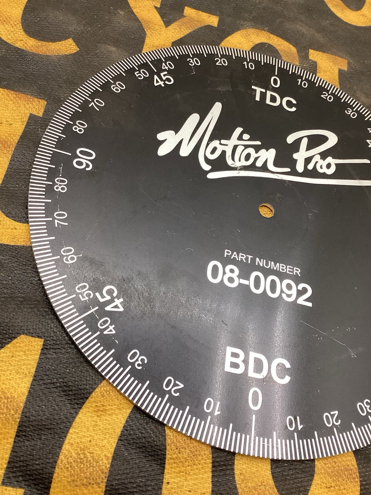 MOTION PRO 08-0092 DEGREE WHEEL BLACK TIMING TOOL ENGINE CAMSAHFT BUILD TUNING