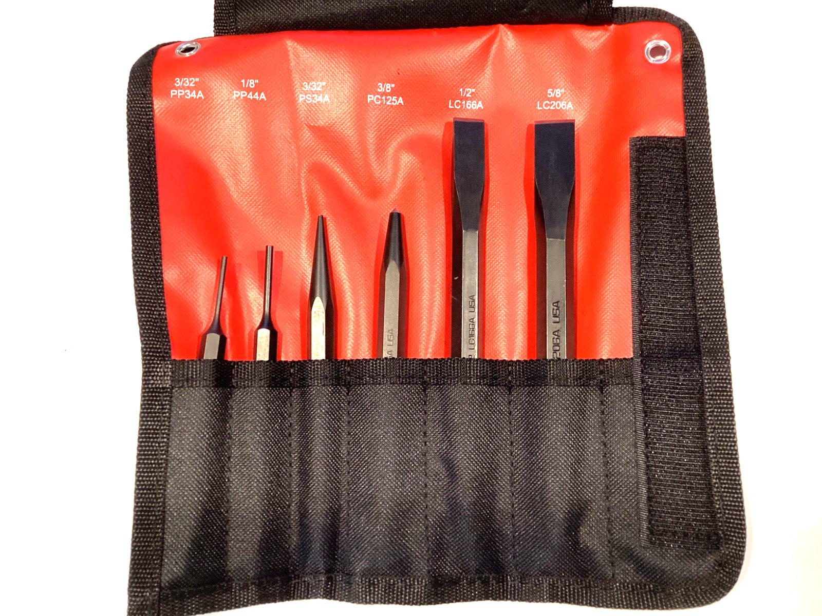 Matco Tools SPC6PA NEW 6 Piece Punch and Chisel Set With Storage Pouch USA MADE