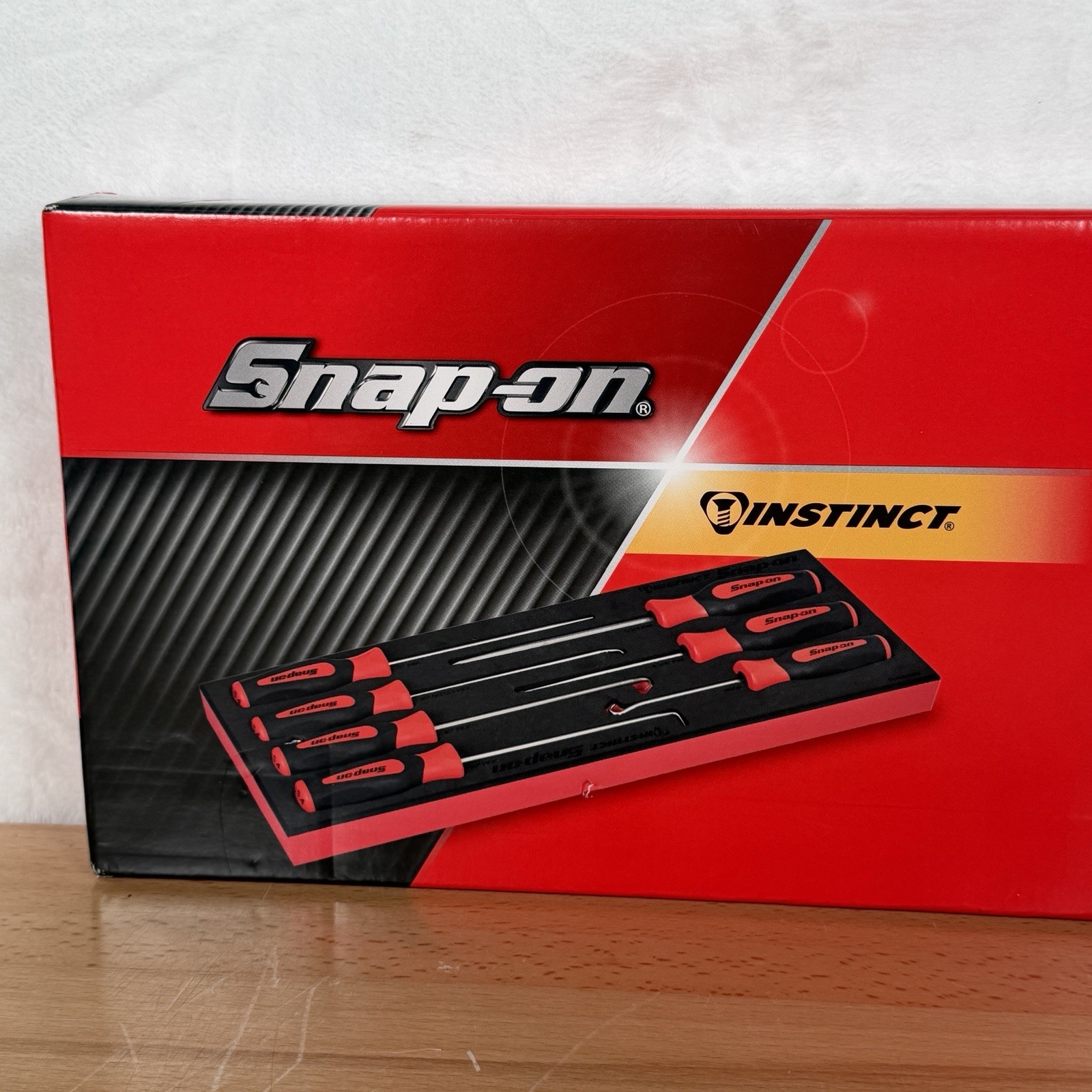 Snap-on 7pc RED Soft Grip Heavy-Duty Foam Pick Set SGLAS01FSETFR *BRAND NEW*