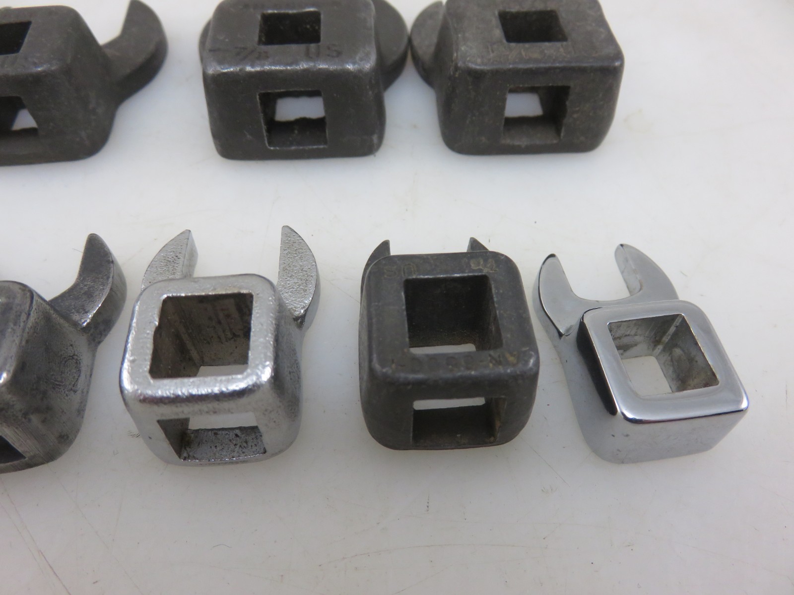 Snap-On Mixed Set Crowfoot Wrench Set 12pc Set 3/8″Dr. 3/8″-1-1/8″ Vintage USA