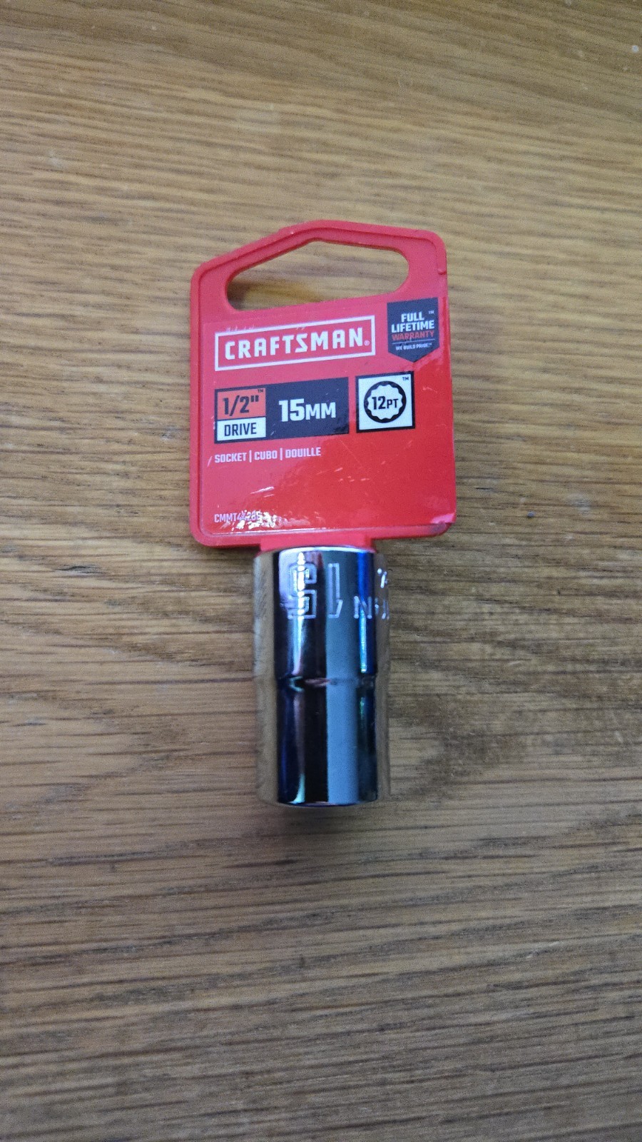 CRAFTSMAN 15mm 12 Point 1/2 in. Drive Shallow Socket CMMT44236