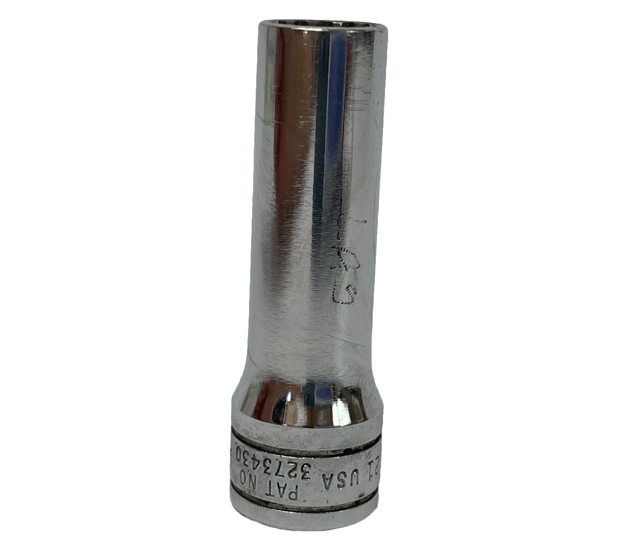 Snap-On Tools SF121 3/8″ SAE 3/8″ Drive 12-Point Deep Chrome Socket USA VGUC