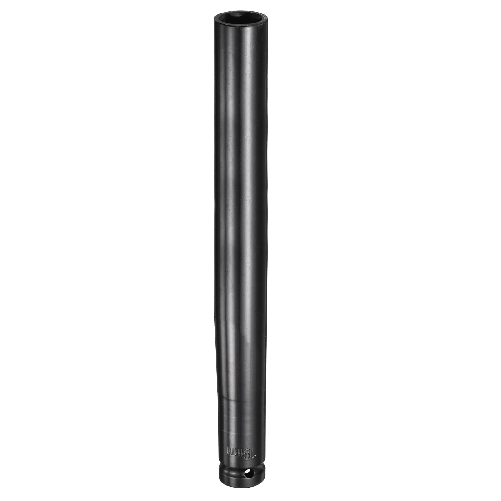 6-Point Deep Impact Socket 1/2″ Drive 18mm Extra Long Heat-Treated Steel for Aut