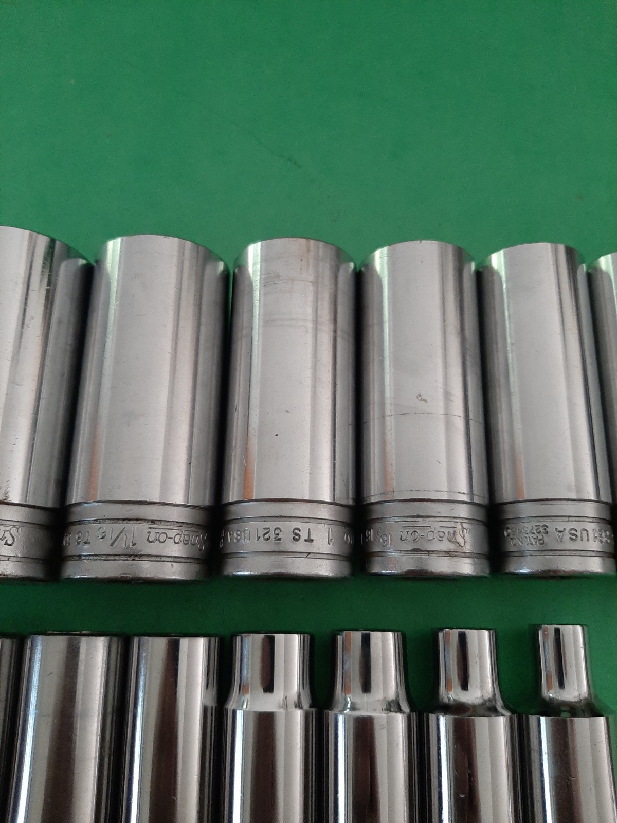 Snap-on 1/2″ Drive 14PC SAE 6PT Point Deep Socket Set 3/8″ to 1-1/4″ (no 1-1/8)