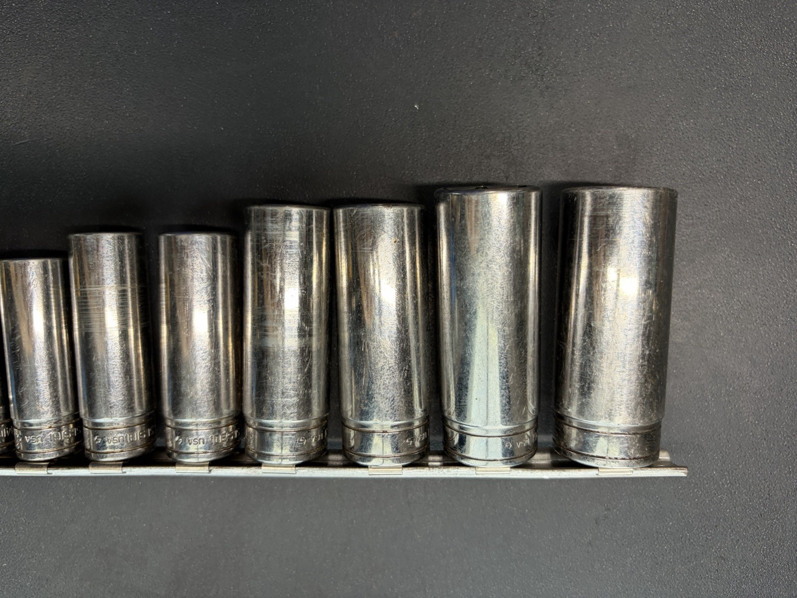 Snap-on Tools 11pc 3/8″ Drive SAE 6pt DEEPWELL Socket Set 1/4″ TO 7/8″