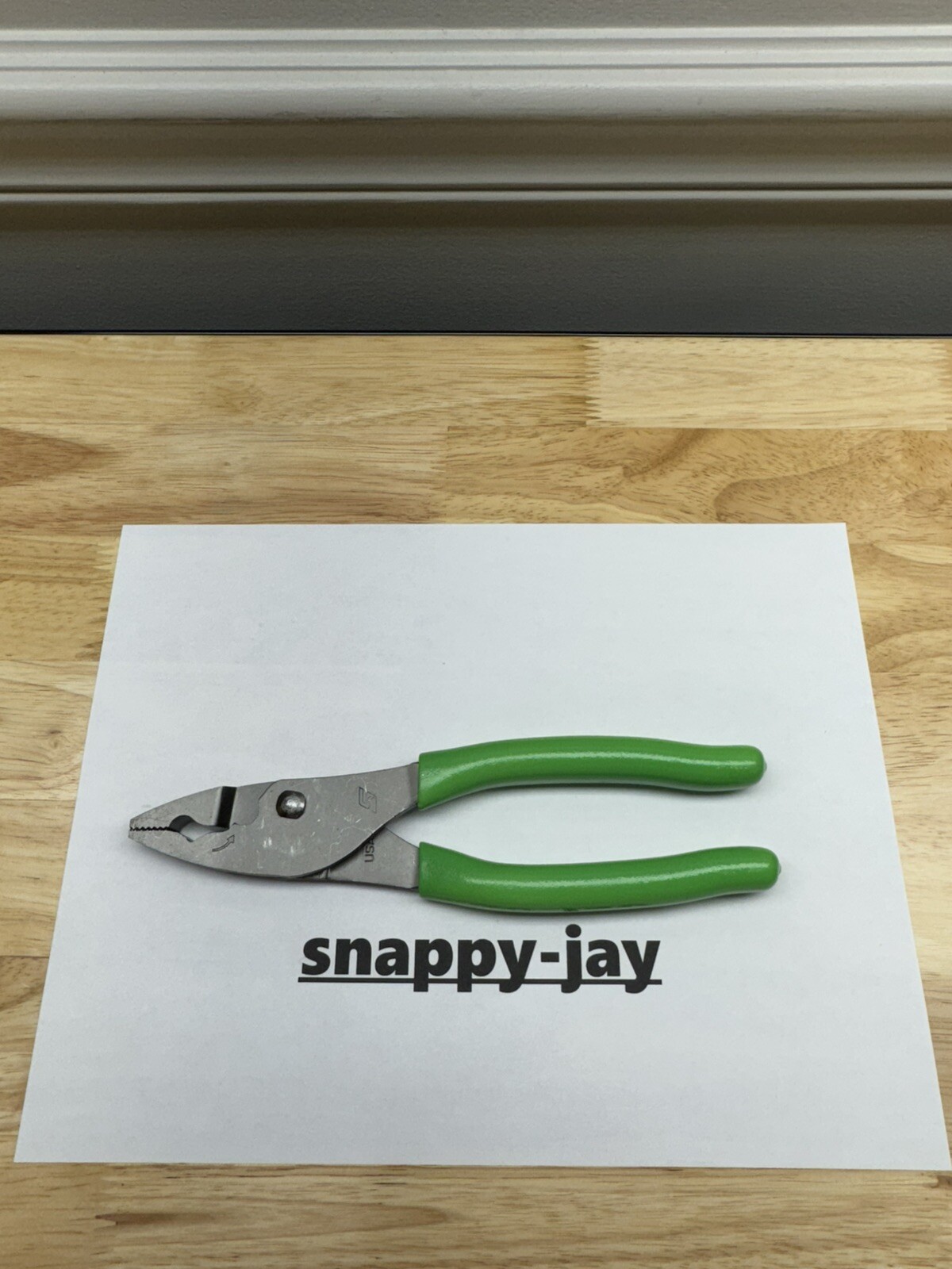 Snap-on Tools USA NEW STYLE GREEN Soft Grip 8″ Flank Jaw Pliers HJ47ACFG