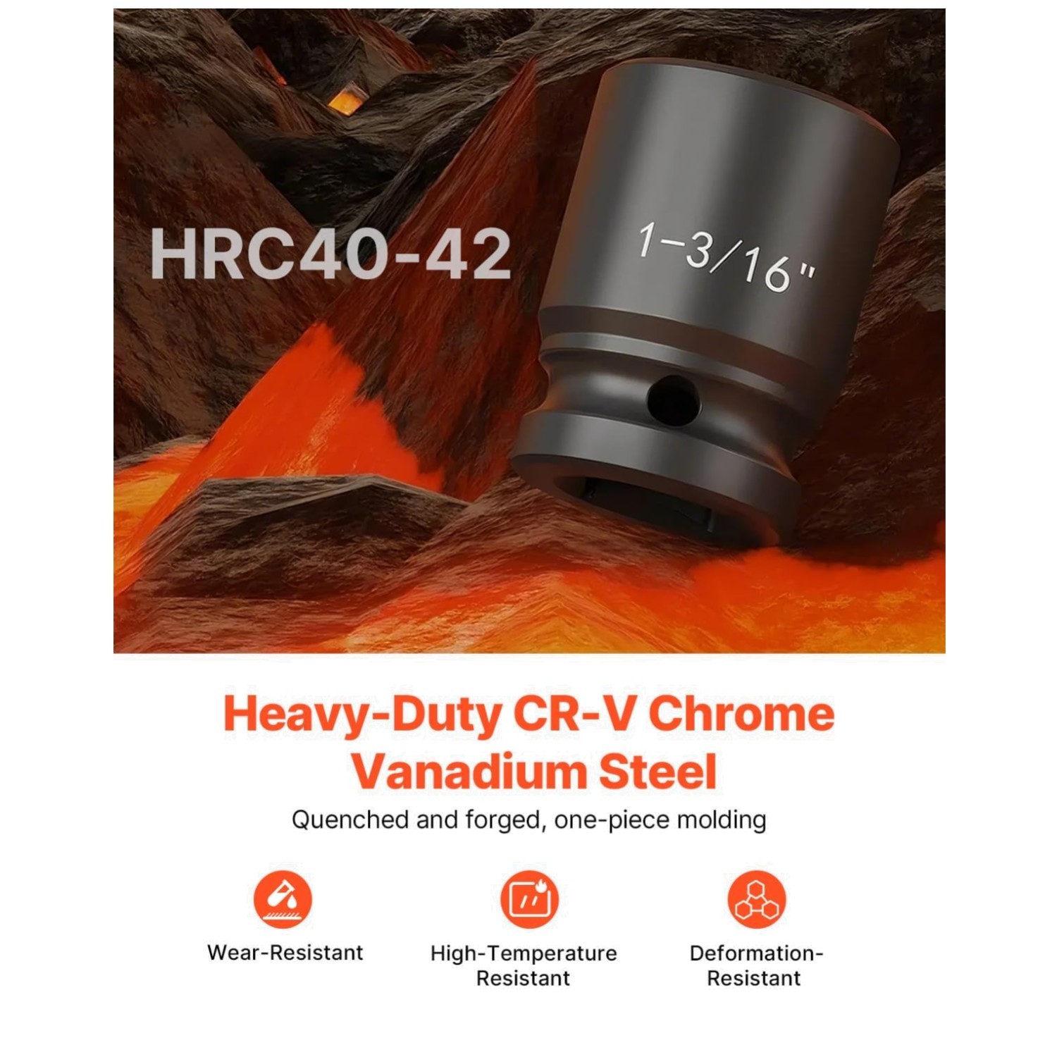 CR-V Rugged Construction Impact Sockets