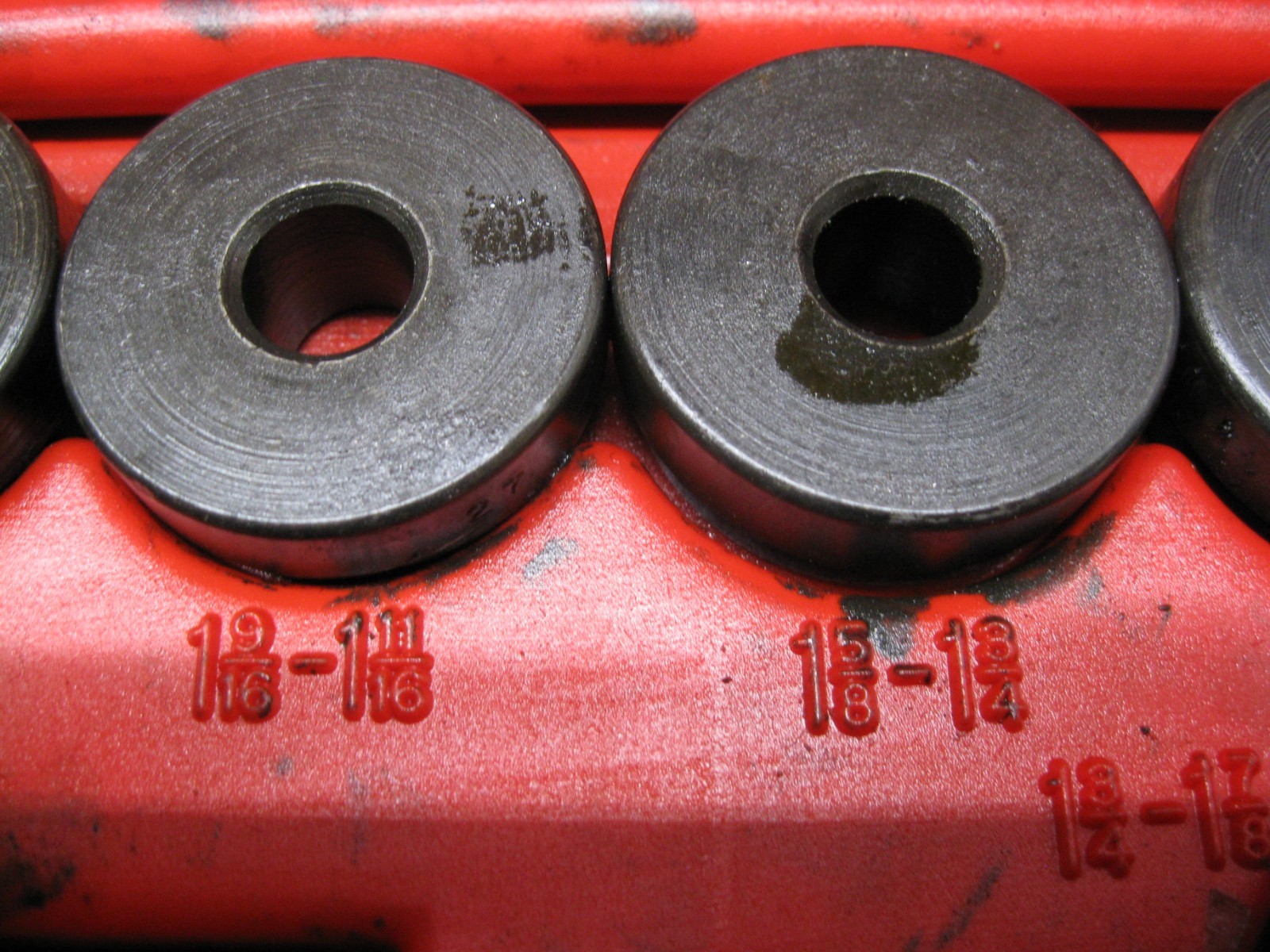 Snap-on tools USA A158B Bushing Driver Set 10 Piece W/ Case Lot# HBD3
