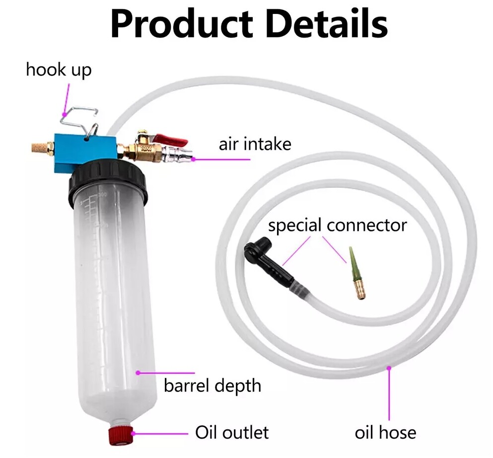 300ML Durable Car Auto Vacuum Brake Bleeder Tank Fluid Oil Change Pump Tool 1 PC