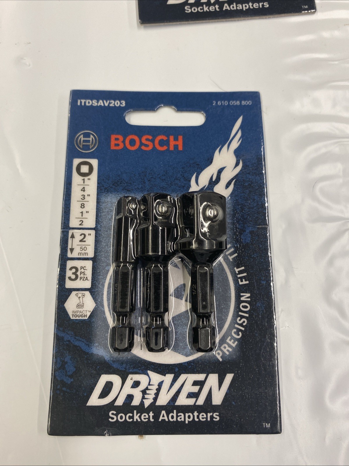 3-Piece 1/4 In. Hex Impact Socket Adapter Set for Optimal Performance ITDSAV203