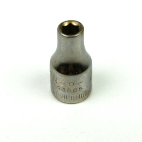 Craftsman -⅁- 4mm 6 Point Shallow Chrome Socket 1/4″ Drive 43505 USA