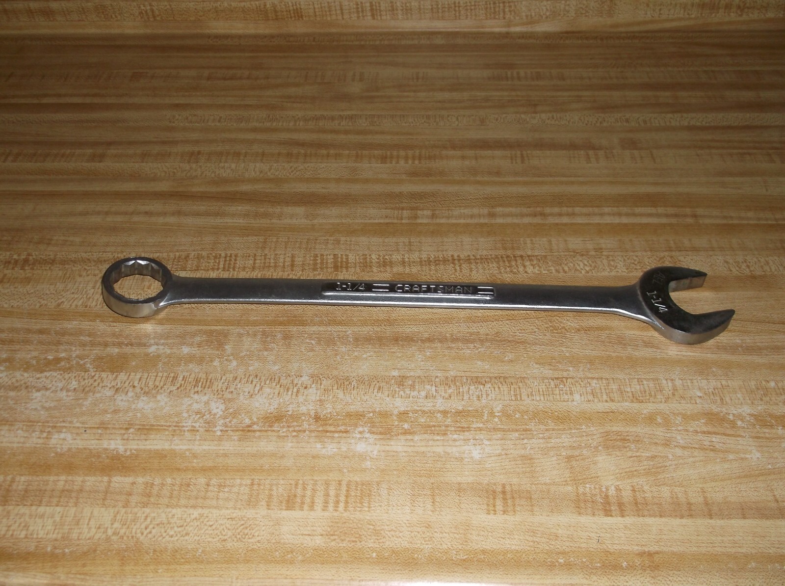 Craftsman Tools 1-1/4″ SAE Combination Wrench 12 Point -V- 44708 Forged In USA