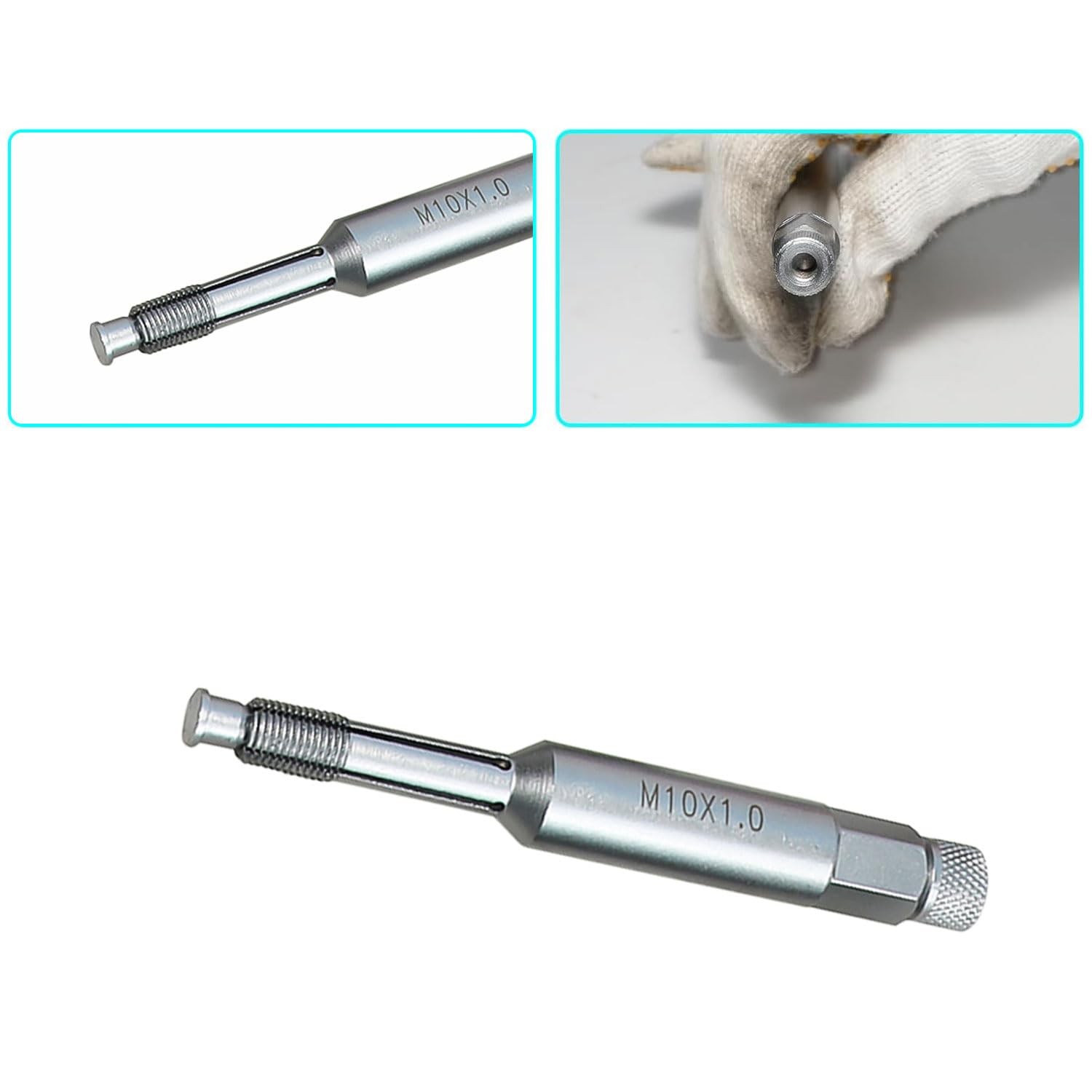 DPTOOL 10mm Back Tap Spark Plug Thread Repair Tool M10x1.0 Chase