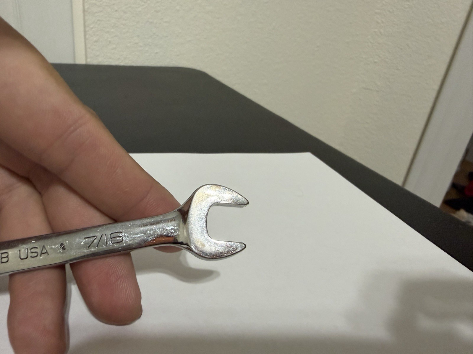 Snap-on Tools 3/8″ – 7/16″ Open Ended Wrench VO1214B USA