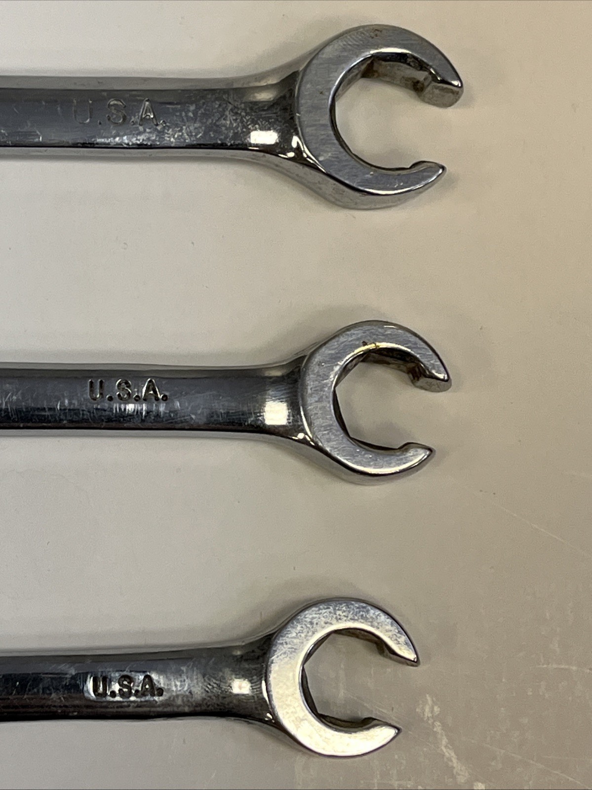 S-K Tools 8810 Metric Flare Nut Line Wrench Set 3pc 9-14mm Superkrome USA