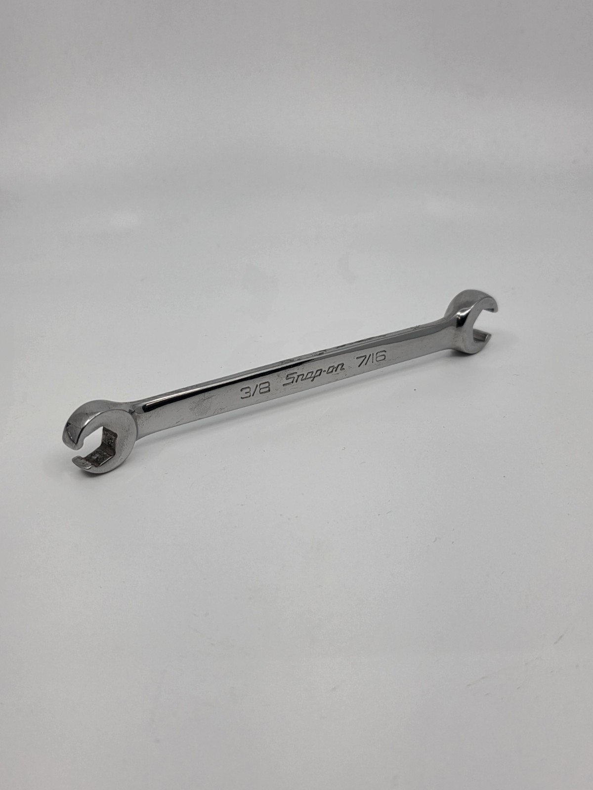 Snap-On Tools USA NEW 3/8″ 7/16″ SAE Double Flare Nut 6pt Line Wrench RXFS1214B