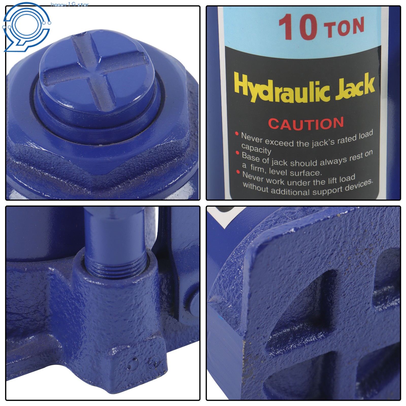 10 Ton 20,000lbs Hydraulic Bottle Jack Car Caravan Boat Lifting Tool Heavy Duty