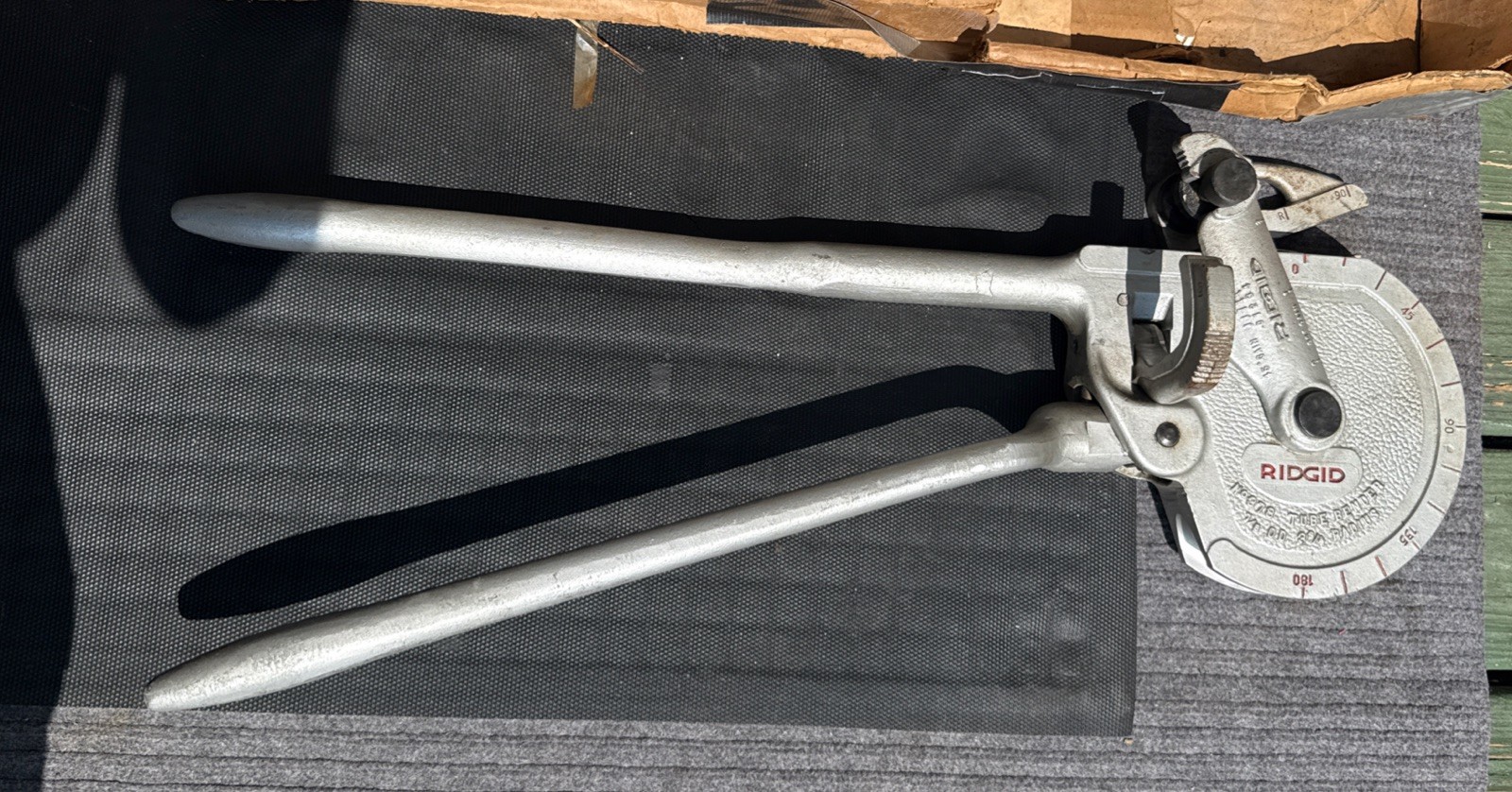 RIDGID 35180 Model 378 Geared Ratchet Tube Bender 180 Degree Excellent Condition