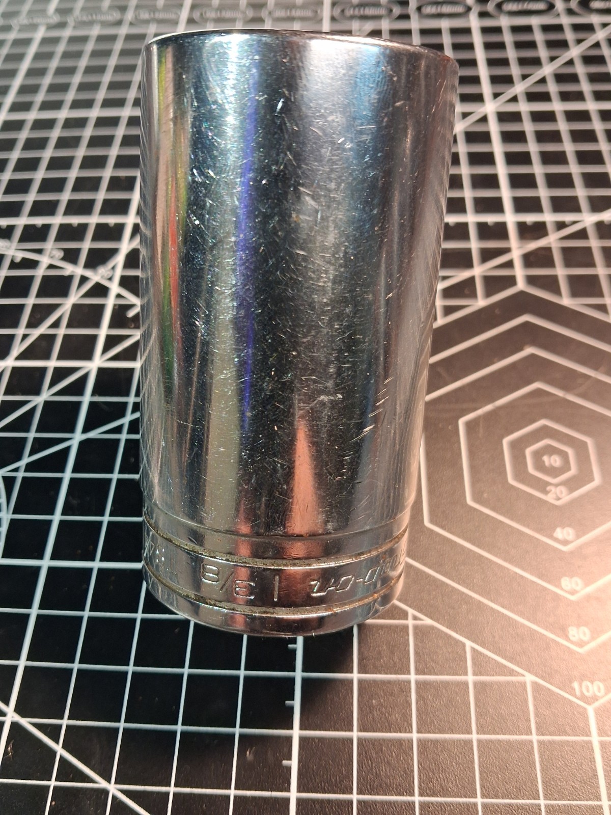 Snap On 1/2 drive deep SAE 6 point 3/8- 1 3/8 chrome socket set 17pc