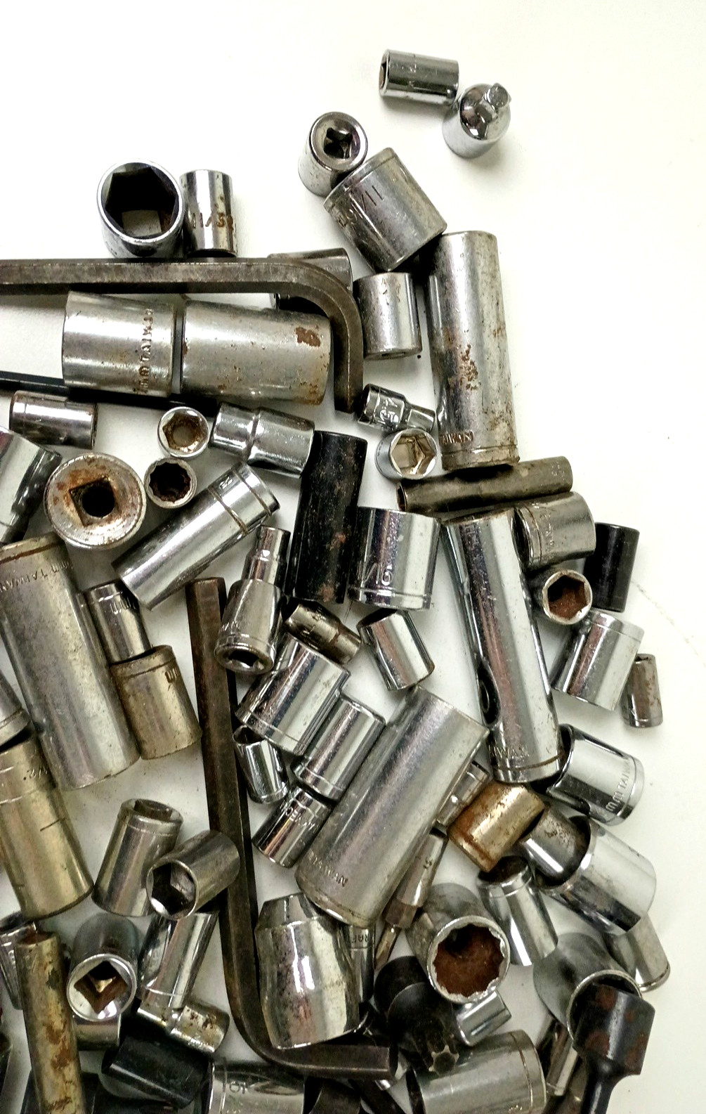 Bulk Tool Lot Misc. Sockets Hex Keys Chisel Over 11 Pounds