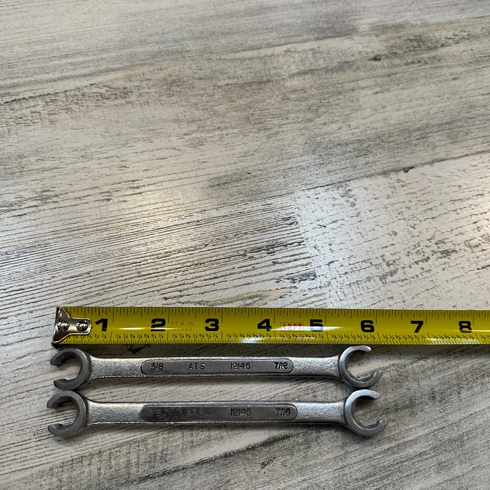ATS Tools 6 Point 3/8» – 7/16» Flare Nut Wrench 12145 Made in Canada Lot of 2