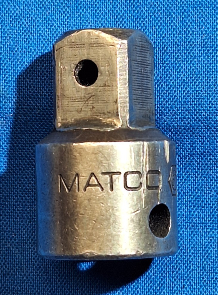Matco Tools BAP1216B 3/8″ drive to 1/2″ drive short impact adapter 1-1/2″ long