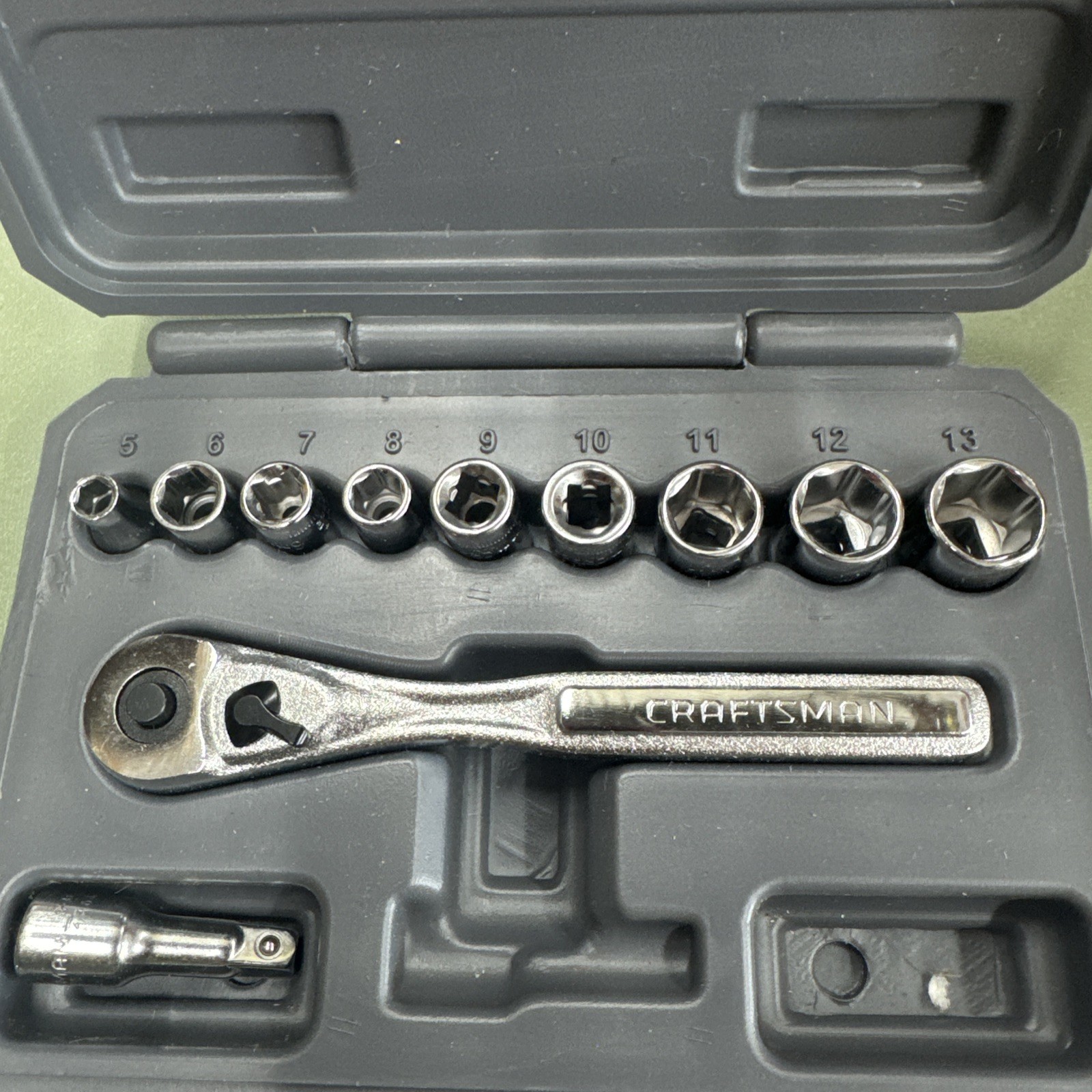 Craftsman 9-34861 11pc 1/4″ Drive Metric Socket Wrench Set