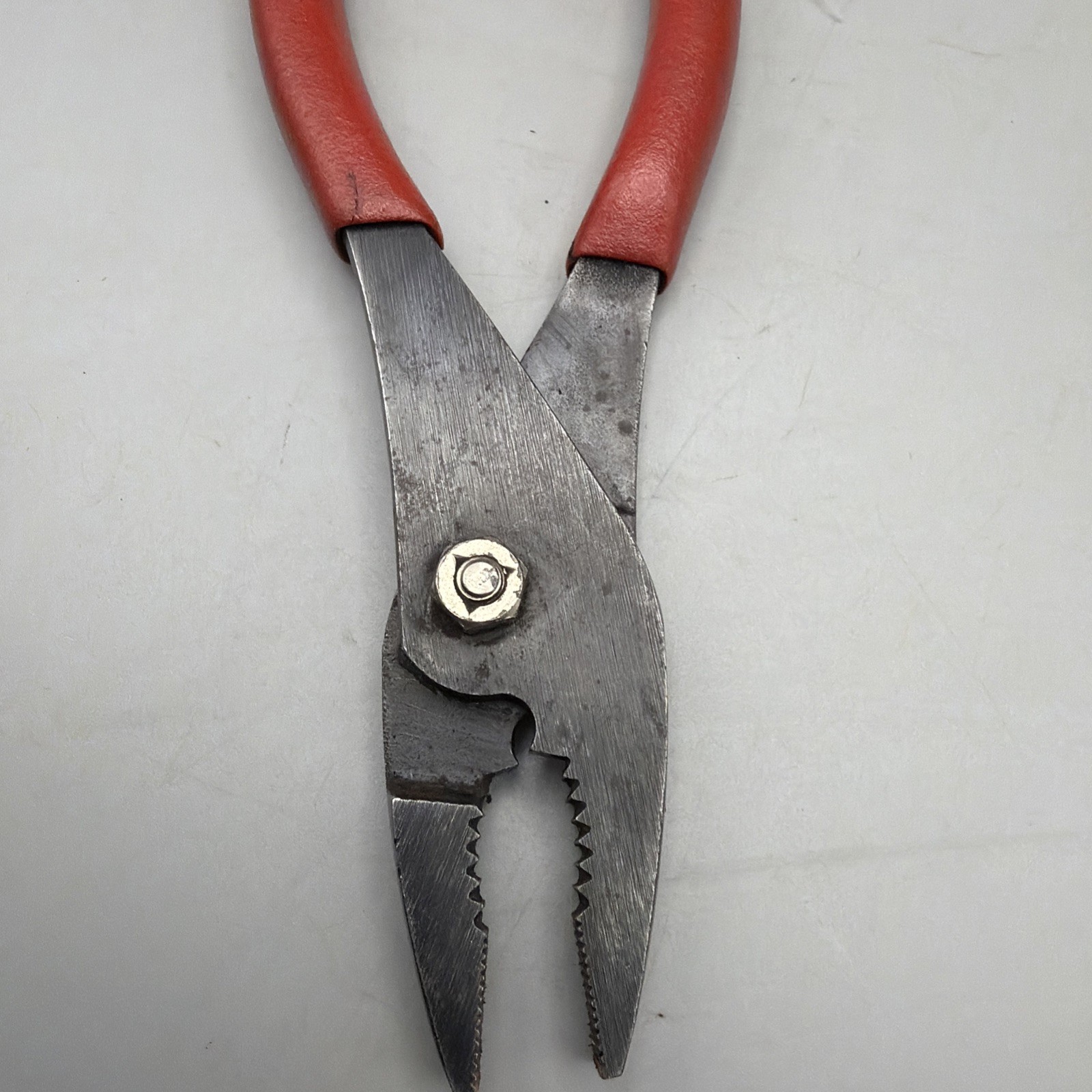 Snap on 47ACP 7.5″ Slip Joint Red Handle Pliers USA
