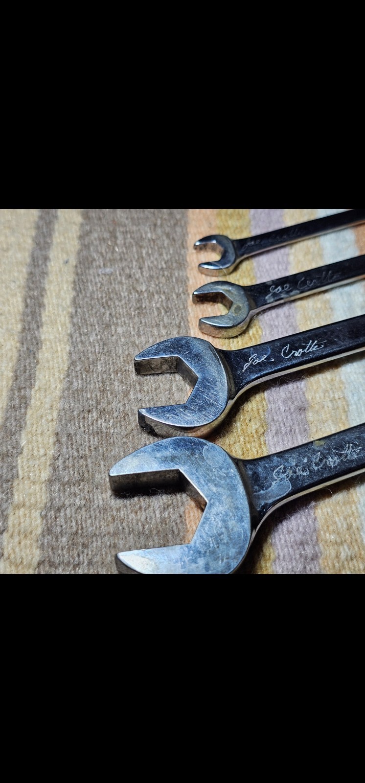 Matco Tools 5 Piece SAE Combination Matco Wrench Set See Photos Tools Pre Owned