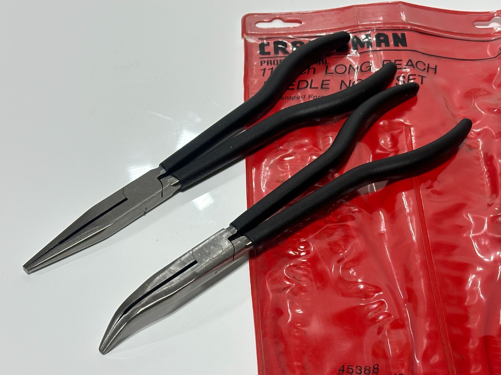 Craftsman Professional 45239 (FRANCE) Rare 2pc Extra Long Needle Nose Plier Set