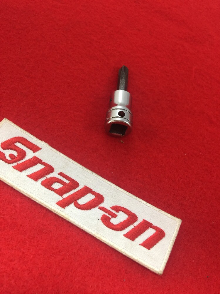 Snap-on Tools USA 3/8″ Drive Phillips # 3 Standard Chrome Socket Driver FP32A