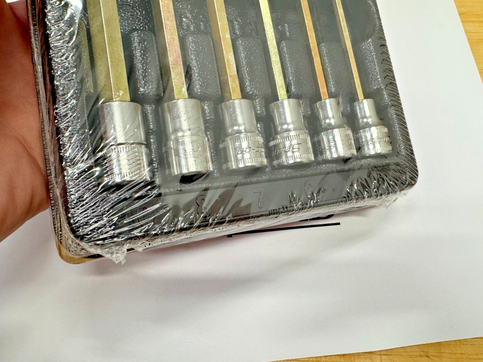 Snap-On Tools USA NEW 6pc 3/8″ Drive METRIC Long Hex Bit Socket Set 206EFAML