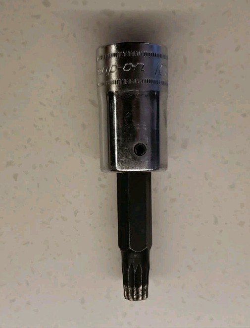 STSM10B ~ Snap-On ~ 1/2″ Drive Metric 10 mm Standard Triple Square ~ Made in USA