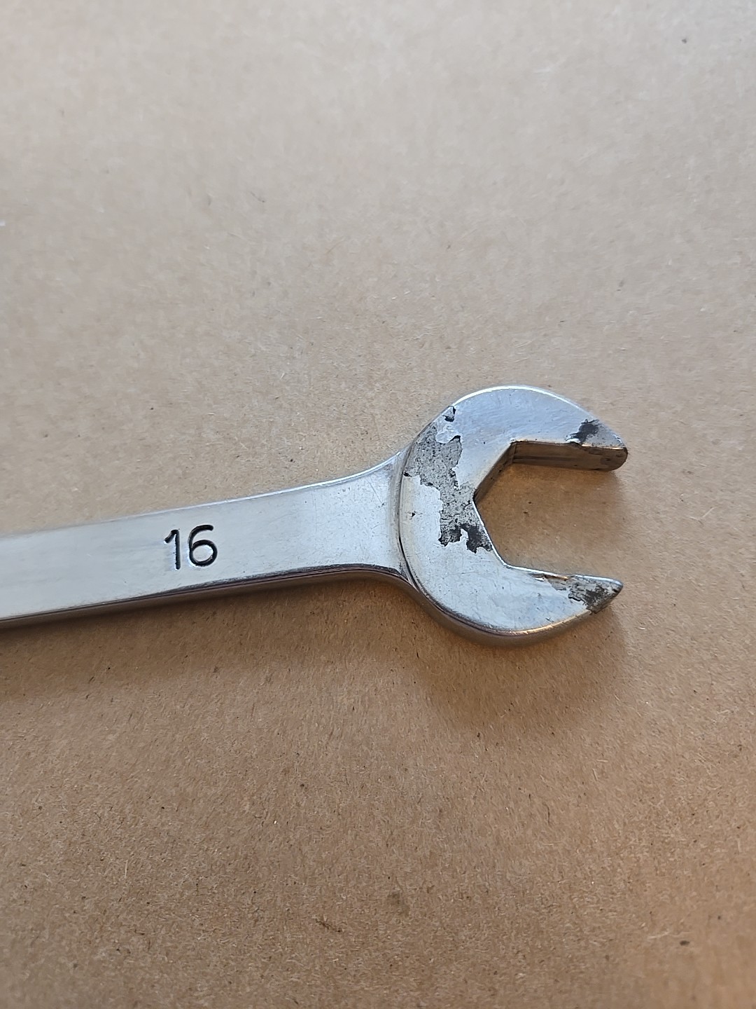Mac Tools 16MM 12PT Metric Chrome Combination Wrench USA Ugly M16CW